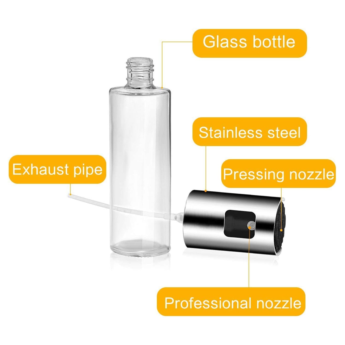Oil Sprayer Dispenser Oil Versatile Glass Spray Bottle For Cooking Multi Use Bottle